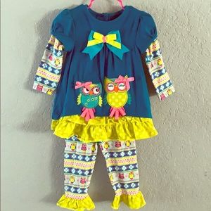 Owl Ruffles & Bows Outfit